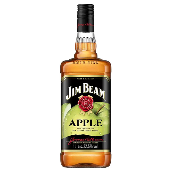 Виски Jim Beam Apple (Бурбон Яблочный), 1л