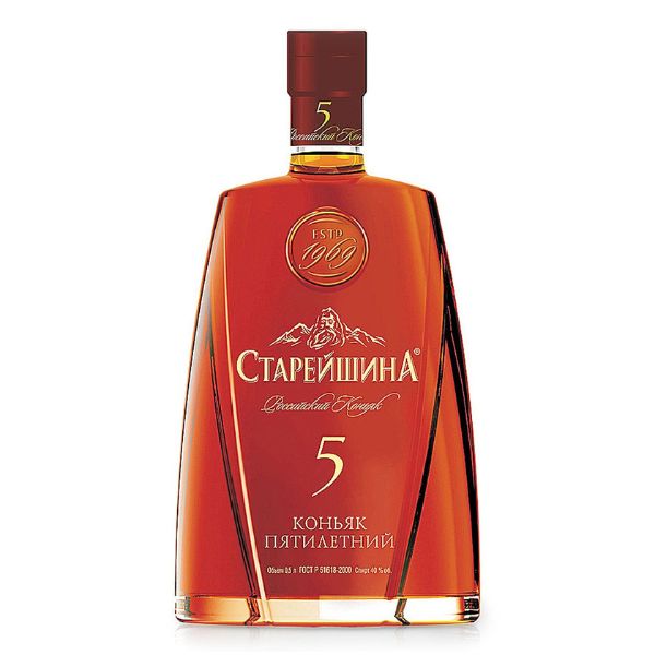 Коньяк Старейшина 5 лет 0,5 л