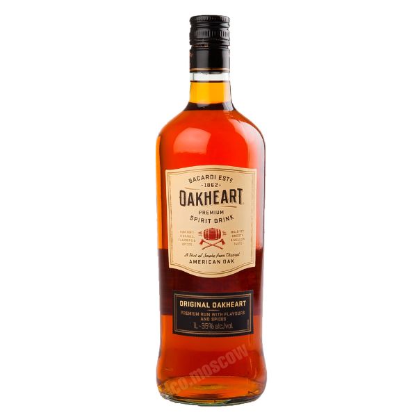 Ром Bacardi OakHeart Spiced (пряный), 1л