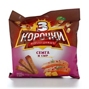 Сухарики Три Корочки «Семга и сыр», 40 г