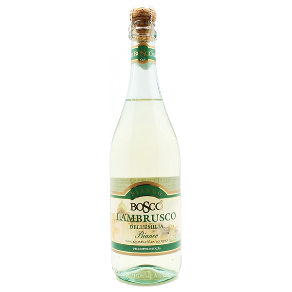 Шампанское Bosco Lambrusco (Литва), игристое белое (полусладкое), 0.75л