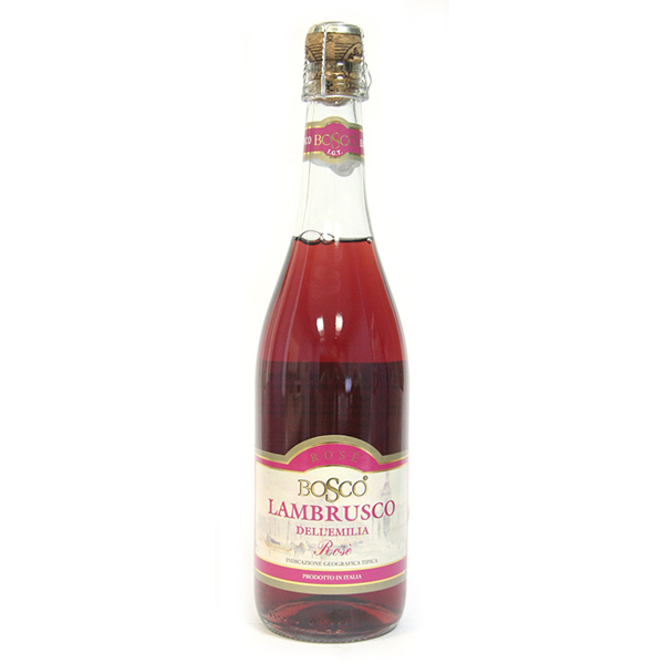 Шампанское Bosco Lambrusco (Литва), розовое (полусладкое), 0.75л