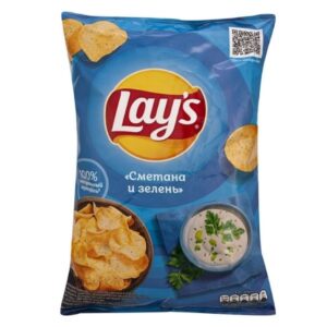 Чипсы Lay’s Сметана и зелень, 90 г