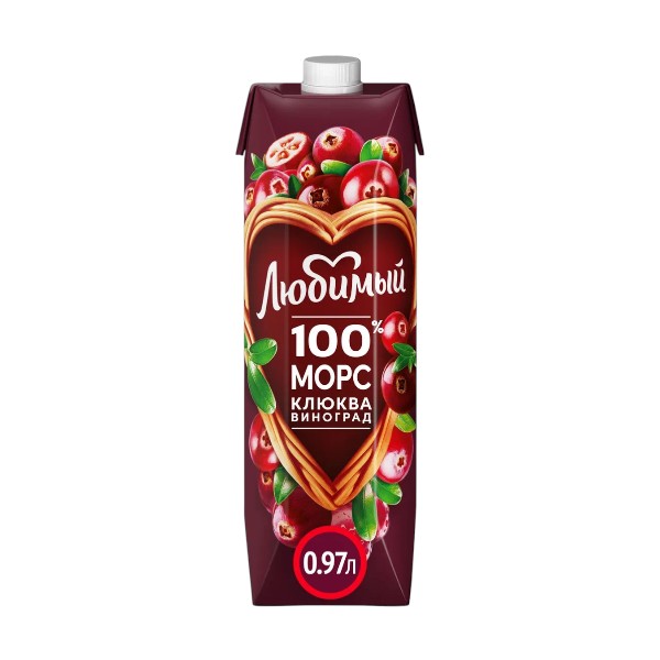 Морс «Любимый» клюква, 1 л